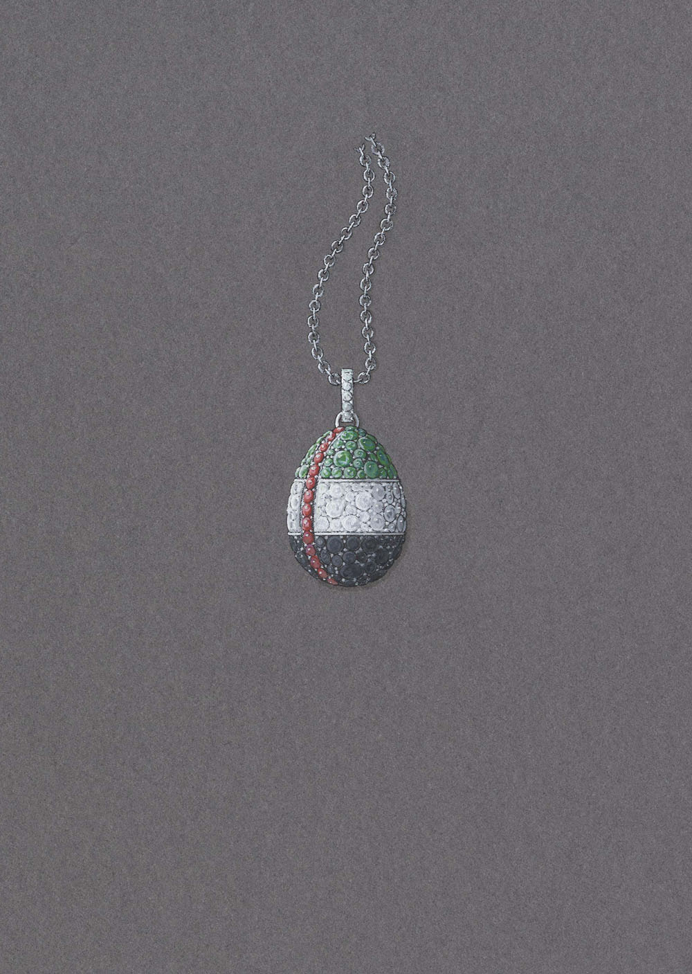 Abu Dhabi Egg with Chain LR